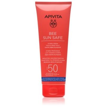 Apivita Bee Sun Safe Hydra Fresh Milk SPF50 lotiune solara pentru fata si corp SPF 50