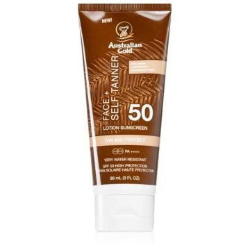 Australian Gold Face + Self Tanner crema autobronzanta pentru fata