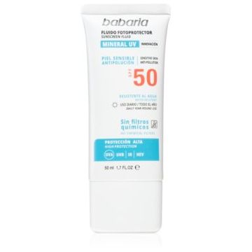 Babaria Sun Face fluid protector fără filtre chimice faciale