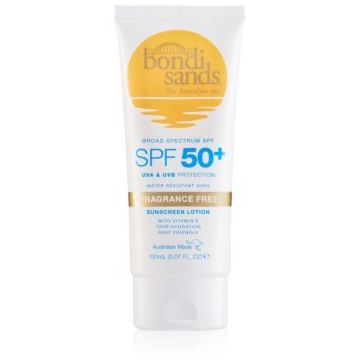 Bondi Sands SPF 50+ Fragrance Free crema de corp pentru protectie solara SPF 50+