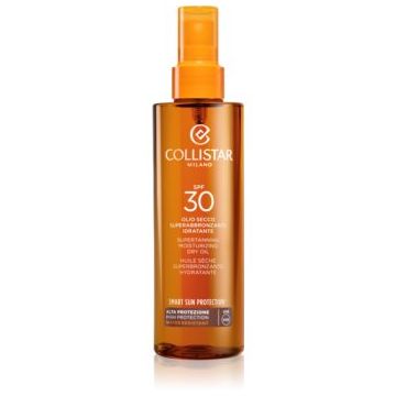 Collistar Smart Sun Protection Supertanning Moisturizing Dry Oil SPF 30 ulei uscat cu protecție solară SPF 30