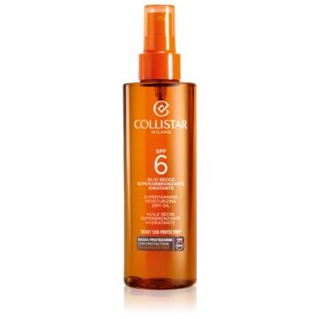 Collistar Special Perfect Tan Supertanning Moisturizing Dry Oil ulei de bronzat pentru piele uscata SPF 6