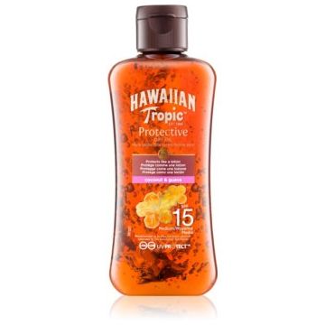 Hawaiian Tropic Protective Dry Oil Spray ulei de bronzat pentru piele uscata SPF 15