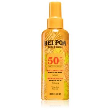 Hei Poa Monoi Suncare ulei de bronzat pentru piele uscata SPF 50