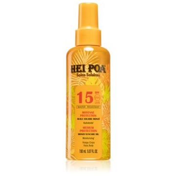 Hei Poa Monoi Suncare ulei spray pentru bronzare SPF 15