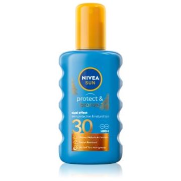 NIVEA SUN Protect & Bronze spray de corp pentru un bronz intens SPF 30