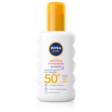 Nivea SUN Protect & Sensitive spray protector pentru plajă SPF 50+