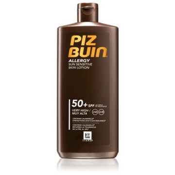 Piz Buin Allergy lotiune de plaja pentru pielea sensibila SPF 50+