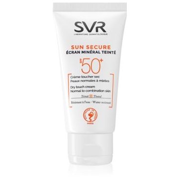 SVR Sun Secure crema nuantatoare cu minerale pentru piele normala spre mixta SPF 50+ SVR Sun Secure crema nuantatoare cu minerale pentru piele normala spre mixta SPF 50+