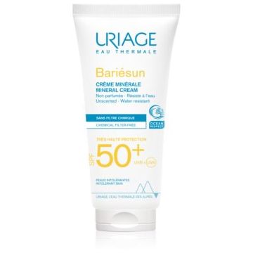 Uriage Bariésun Mineral Cream SPF 50+ crema de fata cu minerale pentru protectie SPF 50+