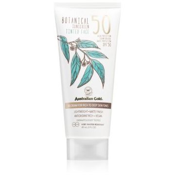 Australian Gold Botanical Tinted Face crema protectoare cu efect de tonifiere