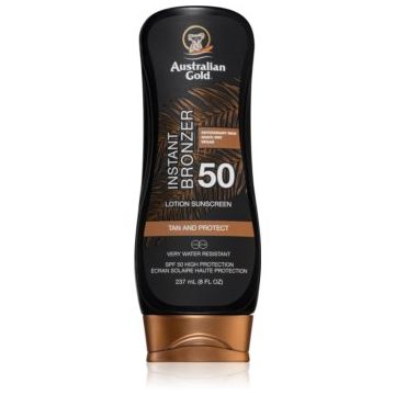 Australian Gold Lotion With Bronzer tratament pentru protectie solara cu efect autobronzant