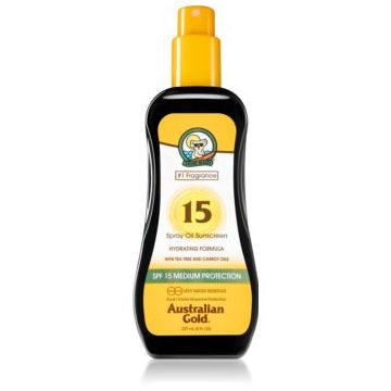 Australian Gold Spray Oil Sunscreen spray cu ulei pentru corp SPF 15