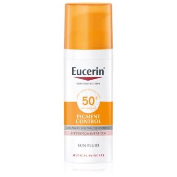 Eucerin Sun Pigment Control emulsie protectoare împotriva hiper-pigmentării tenului SPF 50+