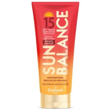 Farmona Sun Balance lapte de corp pentru soare rezistent la apa SPF 15