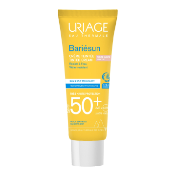 Crema colorata pentru protectie solara cu SPF50+ Bariesun, Nuanta Fair, 50 ml, Uriage