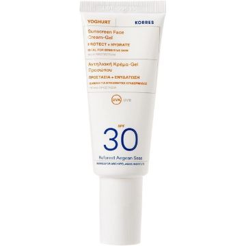 Gel cu protectie solara pentru fata SPF 30 Yoghurt Sun, 40ml, Korres