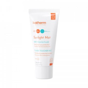 Crema protectie solara SPF50+ Sunlight Mat Dry Touch Ivatherm, piele mixta sau grasa, 50 ml