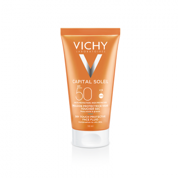 Emulsie matifianta cu protectie solara pentru fata SPF 50+, Capital Soleil, 50ml, Vichy