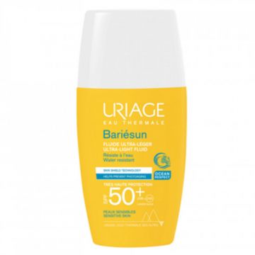 Fluid ultra lejer pentru protectie solara cu SPF 50+ Uriage Bariesun, 30 ml