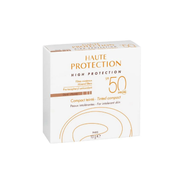 Fond de ten compact cu protectie solara SPF 50+, nuanta Dore, 10 g, Avene