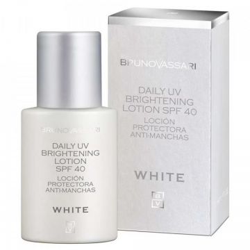 Lotiune cu protectie solara pentru fata Bruno Vassari, White, Vitamin C, UV Protection, SPF 40, 40 g