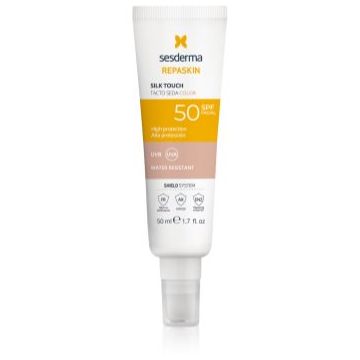 Sesderma Repaskin Silk Touch Color crema protectoare cu efect de tonifiere SPF 50