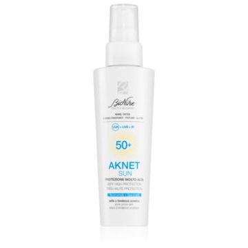 BioNike Aknet Sun crema protectoare pentru fata pentru ten acneic