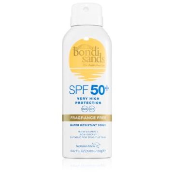 Bondi Sands SPF 50+ Fragrance Free spray protector pentru plajă SPF 50+