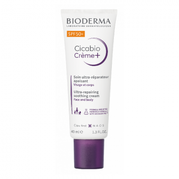 Crema reparatoare cu SPF50+ Cicabio Creme+, 40 ml, Bioderma
