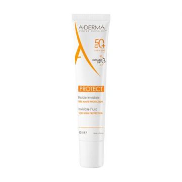 Fluid protectie solara Protect SPF 50+ A-Derma (Concentratie: Fluid Normalizant, Gramaj: 40 ml)