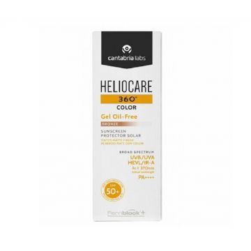 Gel pentru protectie solara cu SPF 50+ Cantabria Labs Heliocare 360 Color, 50 ml (Culoare produse: Bronze)