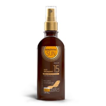 Ulei bronzant SPF 15 Sun, 150 ml, Gerovital