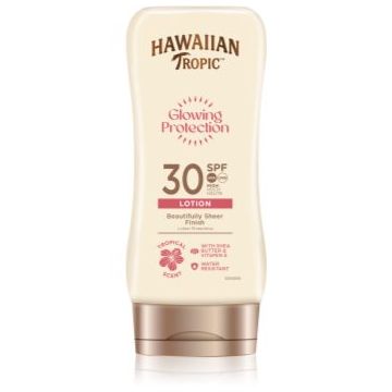 Hawaiian Tropic Glowing Protection Beautifully Sheer Finish lotiune pentru bronzat SPF 30