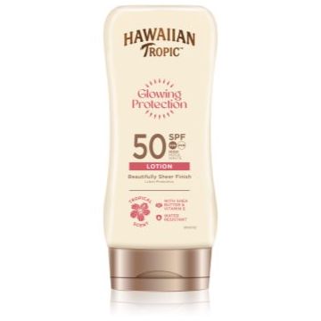 Hawaiian Tropic Glowing Protection Lotion loțiune pentru plaja SPF 50+