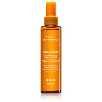 Institut Esthederm Adaptasun Sun Care Oil Extreme Sun ulei cu protectie solara pentru piele si par cu o protectie UV ridicata