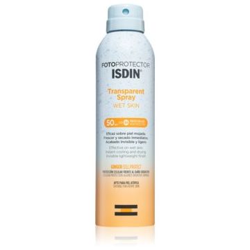 ISDIN Transparent Spray Wet Skin spray solar SPF 50