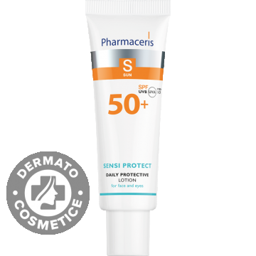 Lotiune de fata cu protectie solara SPF50+ Sensi Protect S, 50ml, Pharmaceris