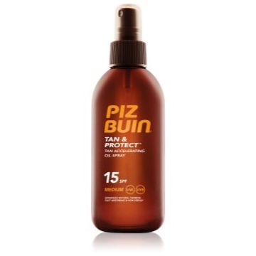 Piz Buin Tan & Protect ulei protector pentru accelerarea bronzului SPF 15
