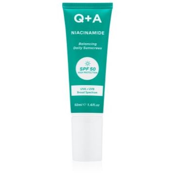 Q+A Niacinamide crema protectoare pentru fata SPF 50