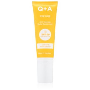 Q+A Peptide crema protectoare pentru fata SPF 50