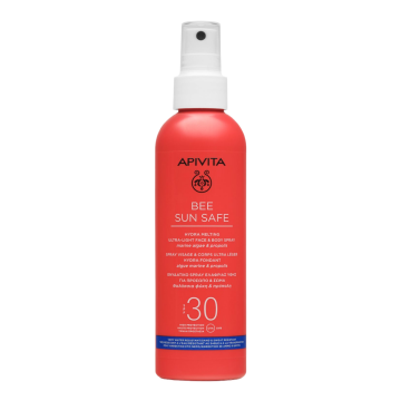 Spray protectie solara corp si ten SPF30 Bee Sun Safe, 200 ml, Apivita