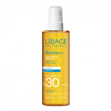 Ulei uscat cu protectie solara SPF30 Bariesun, 200 ml, Uriage