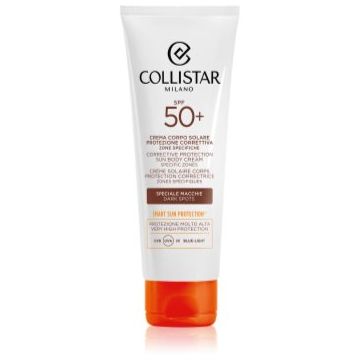 Collistar CORRECTIVE PROTECTION SUN BODY CREAM SPECIFIC ZONES SPF 50+ crema pentru bronzare impotriva petelor