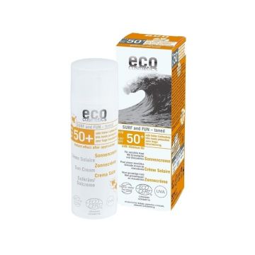 Crema bio cu protectie solara FPS 50+ extra-rezistenta la apa, SURF & FUN - 50ml