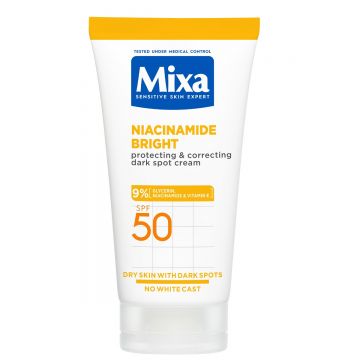 Crema corectoare pete pigmentare pentru piele sensibila SPF50, 50ml, Mixa