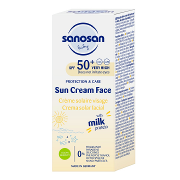 Crema de fata pentru copii cu protectie solara SPF50+, 30 ml, Sanosan