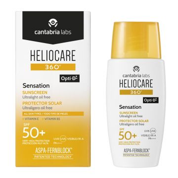 Crema pentru protectie solara cu SPF 50+ Heliocare 360 Sensation Cantabria Labs, 50 ml