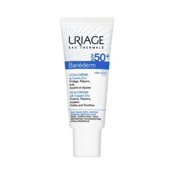 Crema reparatoare cu SPF 50+ Bariederm Cica, 40 ml, Uriage