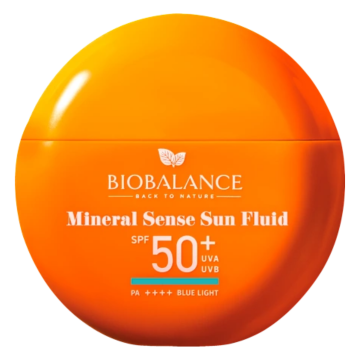 Fluid protectie solara cu SPF 50+ Mineral Sense Blue Light, 40 ml, Bio Balance
